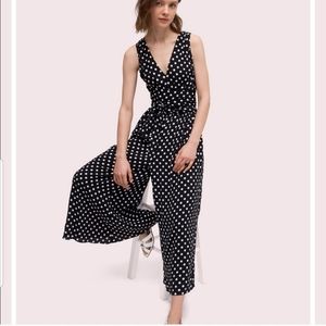 Kate Spade Lia dot jumpsuit sz 10